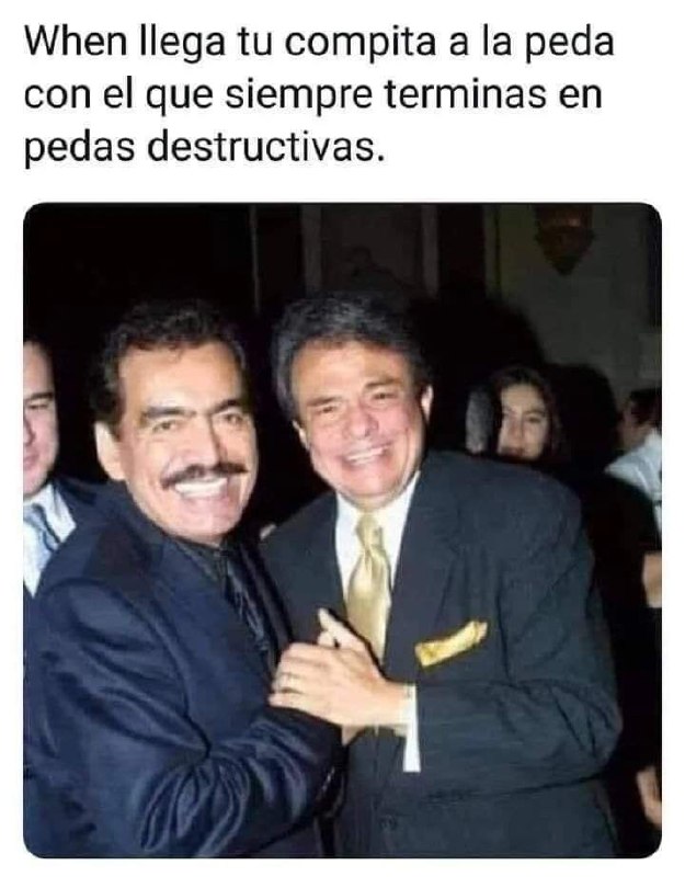 When llega tú compita: a la peda con el.que:si minas:en pedas destructivas,